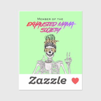 Pegatina Exhausted Moms Club - Sticker