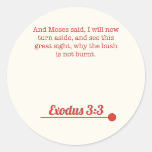 Pegatina Exodus 3:3