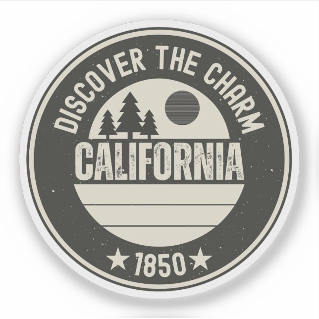 Pegatina Explora California: Diseños para cada enamorado (Anverso)