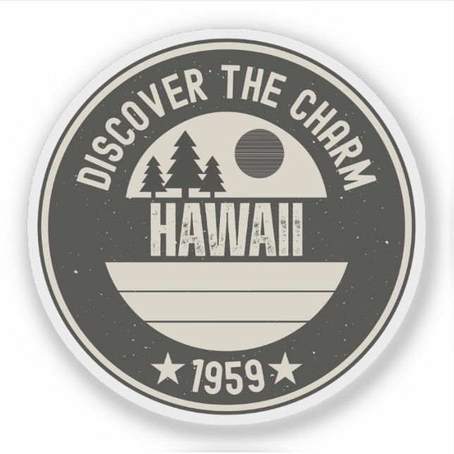 Pegatina Explora Hawaii- Diseños para cada enamorado (Anverso)