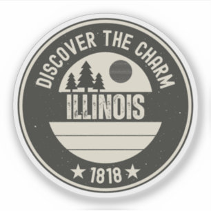Pegatina Explora Illinois: Diseños para cada enamorado
