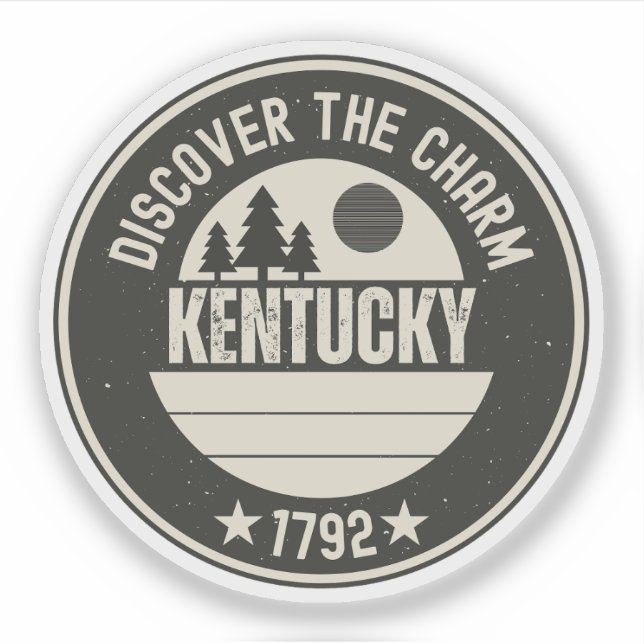 Pegatina Explora Kentucky: Diseños para cada enamorado (Anverso)