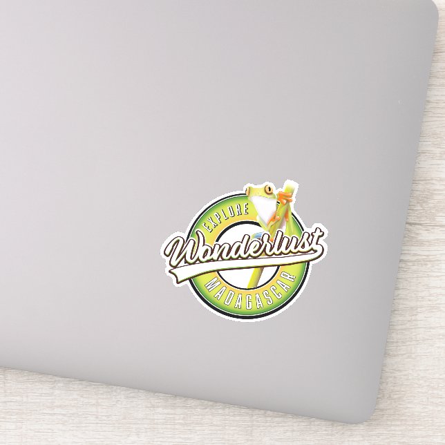 Pegatina Explora la maravilla de Madagascar (Detalle)