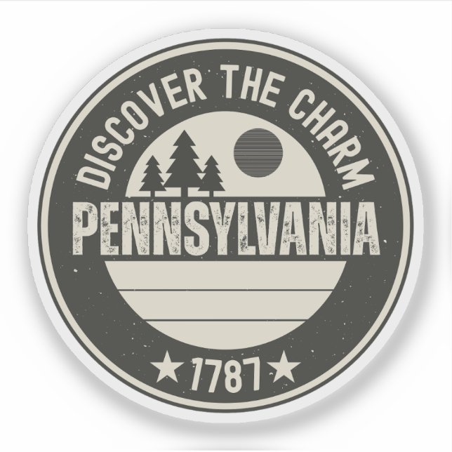Pegatina Explora Pennsylvania: Diseños para cada amante (Anverso)