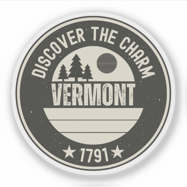 Pegatina Explora Vermont: Diseños para cada amante (Anverso)