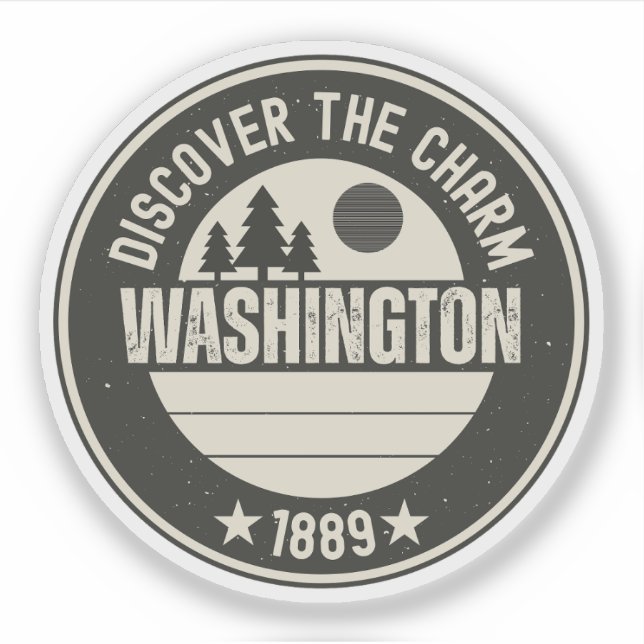 Pegatina Explora Washington: Diseños para cada enamorado (Anverso)