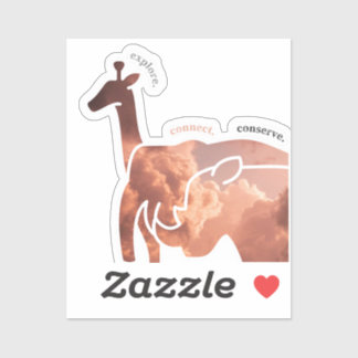 Pegatina Explorar, conectar, conservar