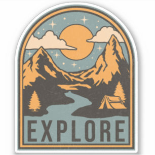 Pegatina Explorar el diseño de texto