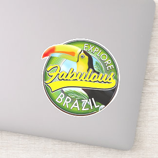 Pegatina Explorar el magnífico logotipo de Brasil