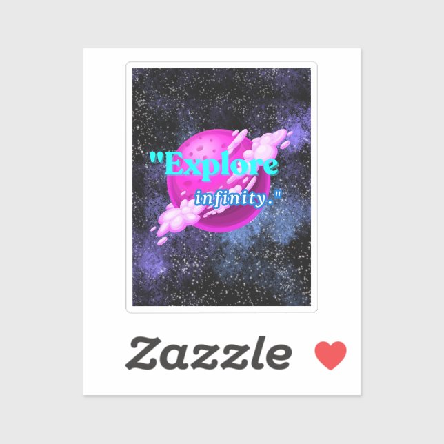 Pegatina Explorar infinito (Hoja)