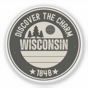 Pegatina Explorar Wisconsin- Diseños para cada amante