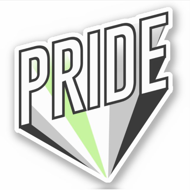 Pegatina Explosión de Orgullo Agénero (Anverso)