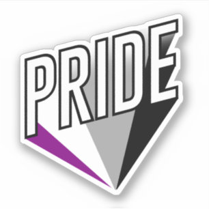 Pegatina Explosión de Orgullo Asexual