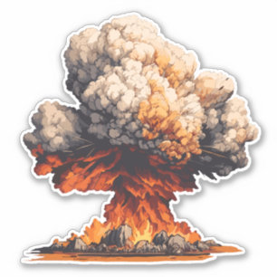 Pegatina Explosión nuclear