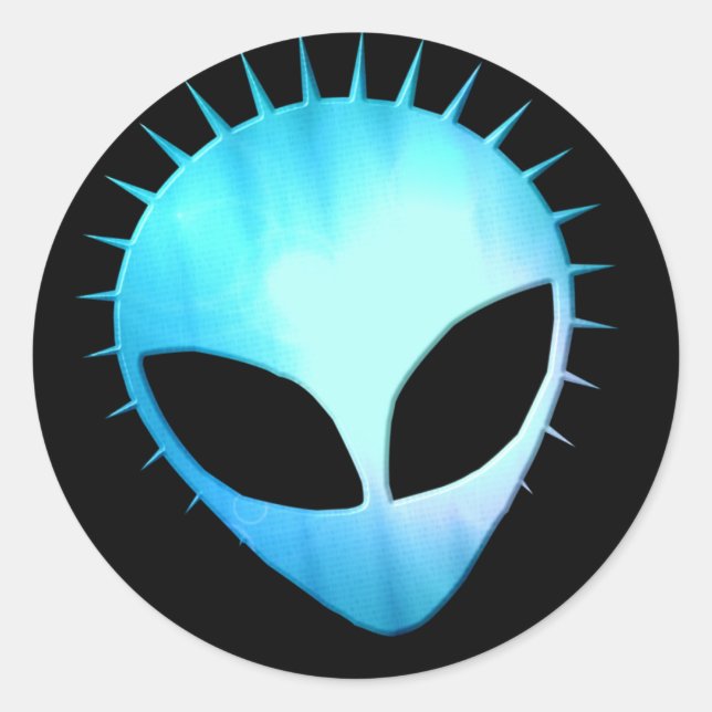 Pegatina extra terrestre (Anverso)