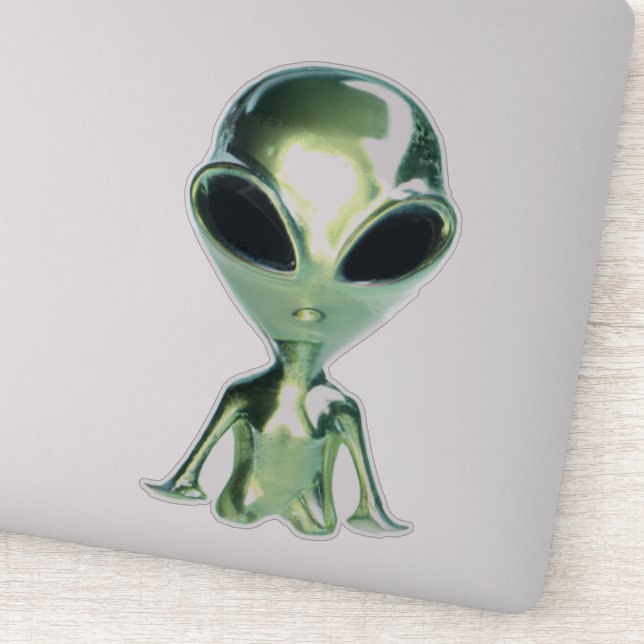 Pegatina Extraterrestrials Alien Metallic (Detalle)
