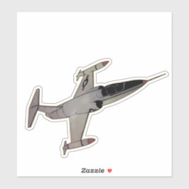 Pegatina F-104 Starfighter, aeronave Interceptor