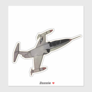 Pegatina F-104 Starfighter, aeronave Interceptor
