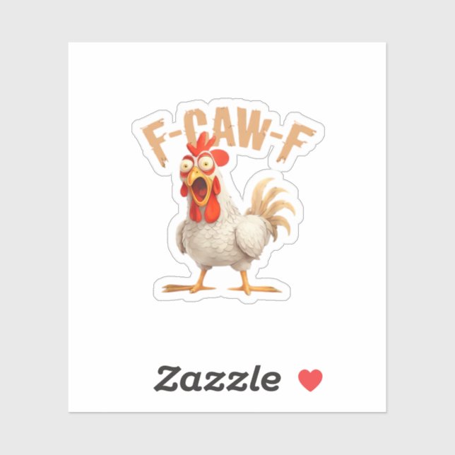 Pegatina F-Caw-F Classic Aesthetic Style (Hoja)