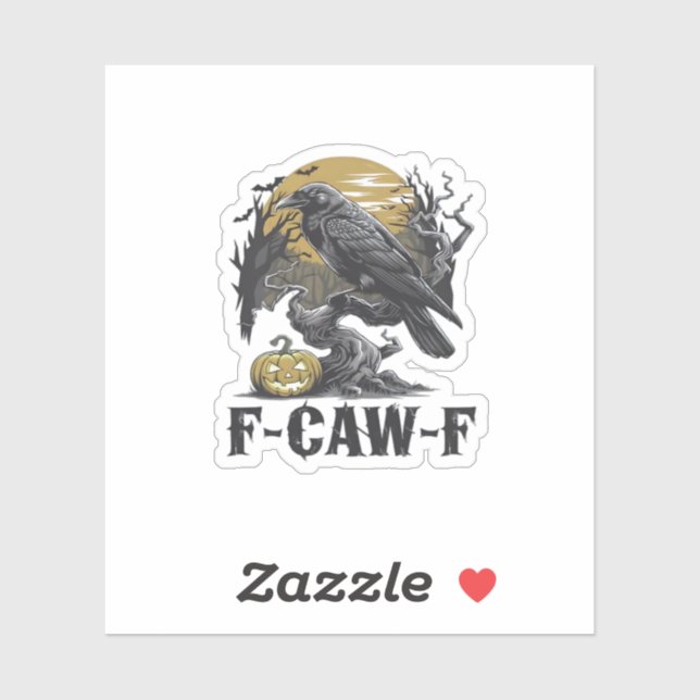 Pegatina F-Caw-F Classic Minimal Design (Hoja)