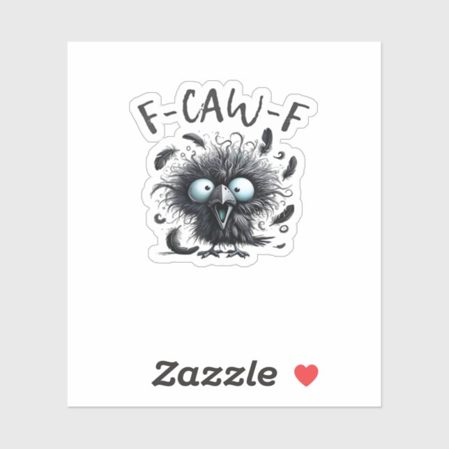 Pegatina F Caw F Retro Classic Style (Hoja)