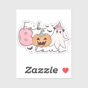 Pegatina Fab-boo-lous Retro Groovy Halloween