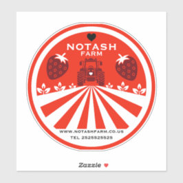 Pegatina Fábrica de fresa