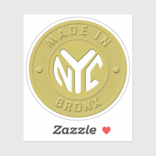 Pegatina Fabricado En Token Bronx