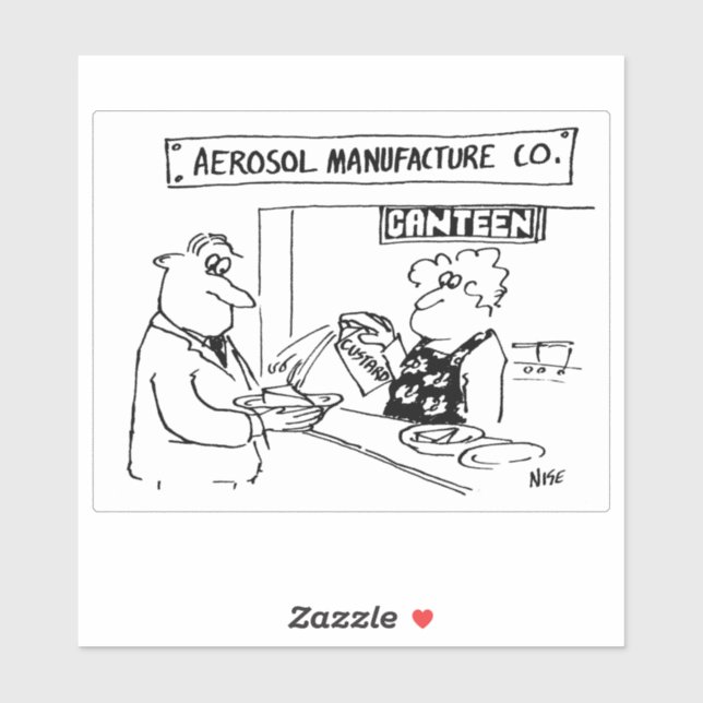 Pegatina Fabricante de aerosoles Canteen Spray-Can Custard (Hoja)