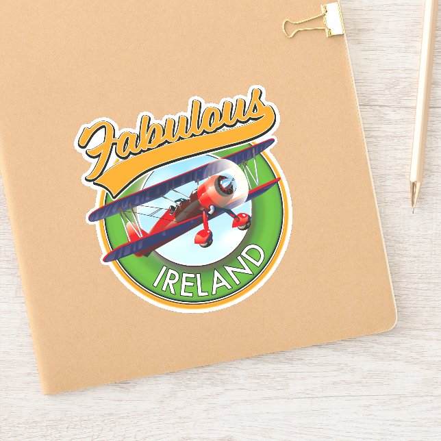 Pegatina fabuloso parche de Irlanda. (Cuaderno)