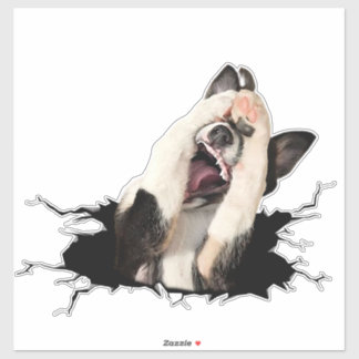 Pegatina facial de perro Fanny