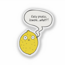 Pegatina Fácil Peasy Limón ¿Qué?!