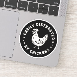 Pegatina Fácilmente distraídos por las citas de la vida de