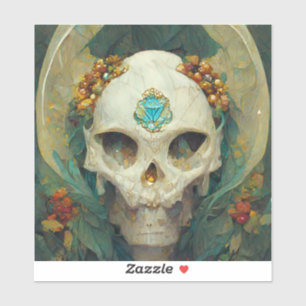 Pegatina Fae Skull Fantasy