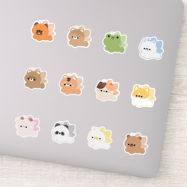 Pegatina Fairy butterfly animals (Detalle)