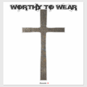 Pegatina Faith Cross Armor- Vale La Pena Usar