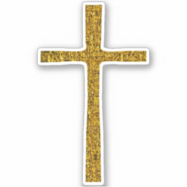 Pegatina Faith Cross Gold