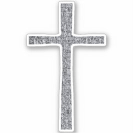 Pegatina Faith Cross Silver