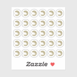 Pegatina Fake Golden Pork Wedding Guests Meal Choice