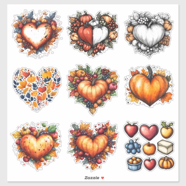 Pegatina Fall Elements Sticker Sheet (Hoja)