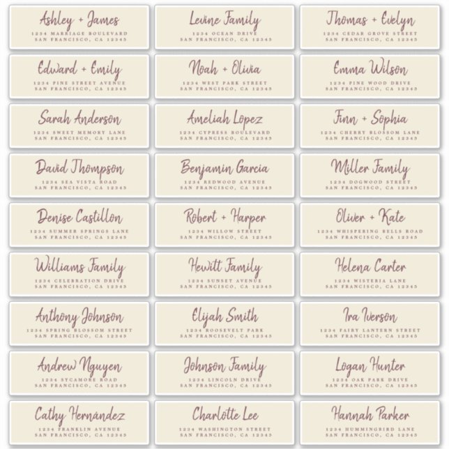 Pegatina Fall Love Antique White Guest Address Labs (Anverso)