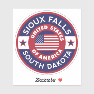 Pegatina FALLS SIOUX, Dakota del Sur
