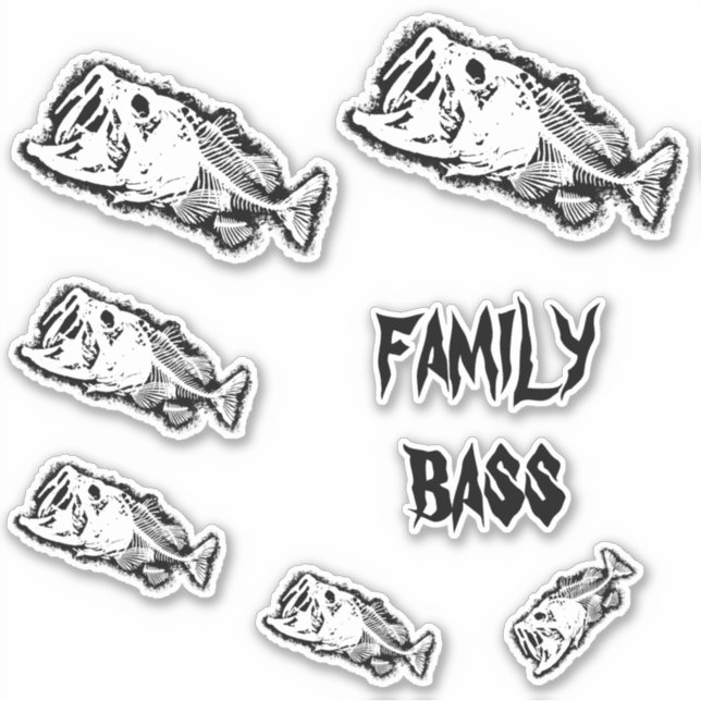 PEGATINA FAMILIA BASS (Anverso)