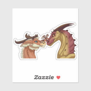 Pegatina Familia de dragones