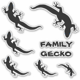 PEGATINA FAMILIA GECKO