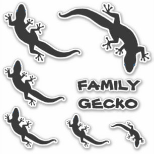 PEGATINA FAMILIA GECKO