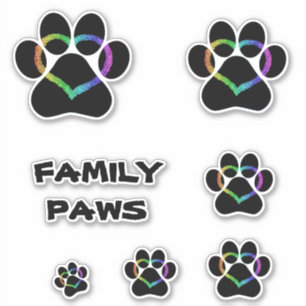 PEGATINA FAMILIA PAWS KITTY