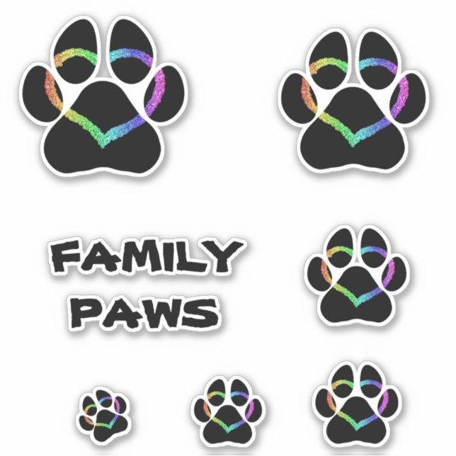 PEGATINA FAMILIA PAWS PUP (Anverso)