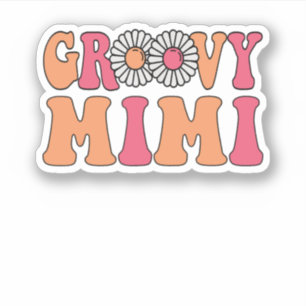 Pegatina Familia Retro Groovy Mimi