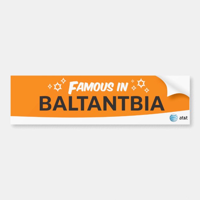 Pegatina famoso de AT&T (Frente)